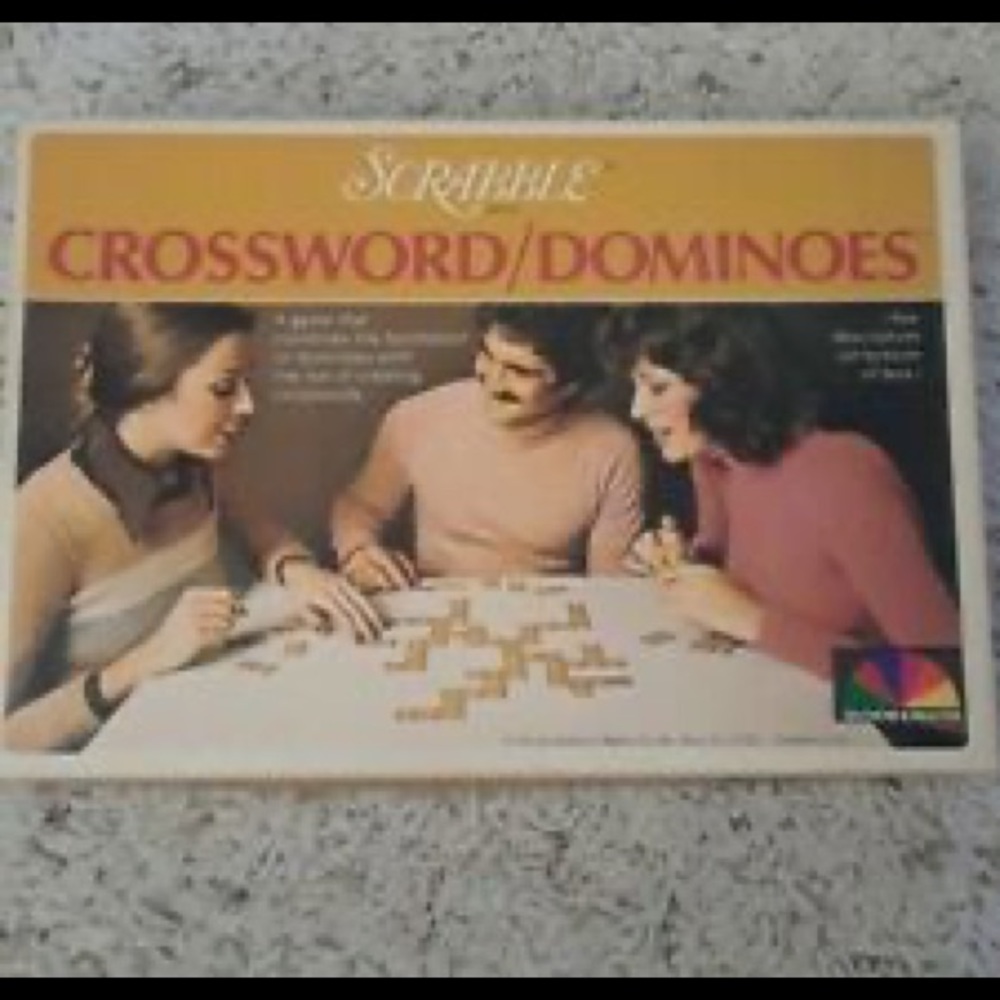 Vintage 1975 Scrabble Crossword/Dominoes game